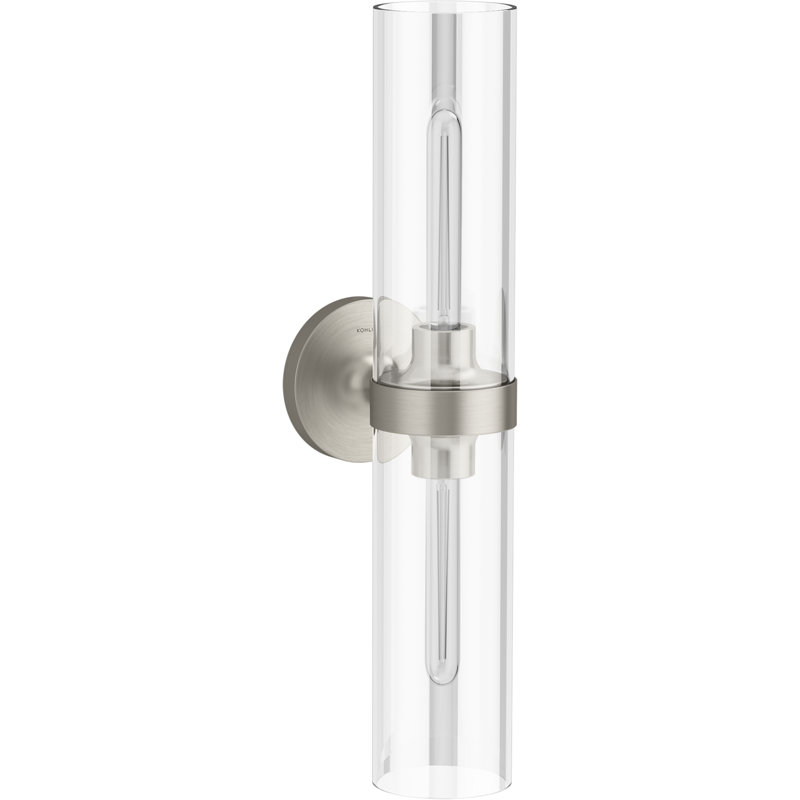 Kohler Purist™ 2 Light Indoor Bathroom Vanity Light Fixture, UL Listed ...